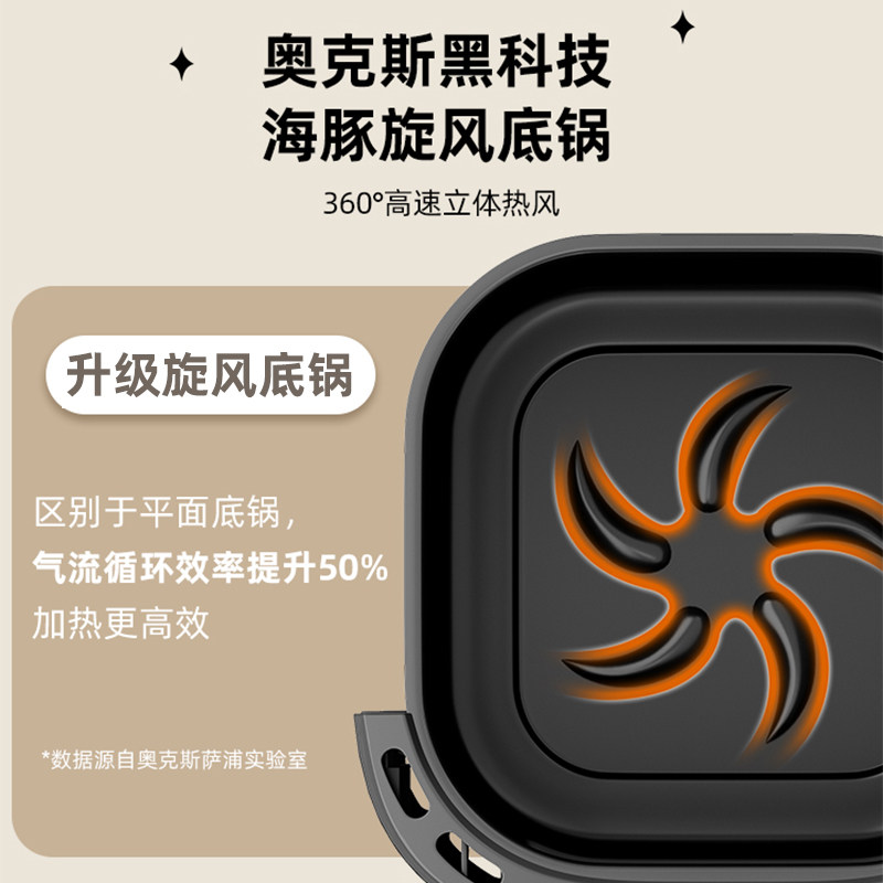 奥克斯空气炸锅家用可视多功能一体2025新款电烤箱炸锅官方旗舰店 4