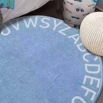 Home Cartoon Carpet Internet Celebrity Cute English Letters Thickened Hanging Basket Computer Chair Mat Bedroom Bedside Floor Mat Foot Mat