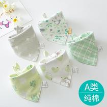 October crystal saliva towel pure cotton baby bib summer scarf waterproof super soft bib for newborn boys and girls