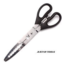 Stainless steel fish control device fishing scissors fish lifter fish control pliers fishing line cutter fishing crab clamp extended crab control pliers