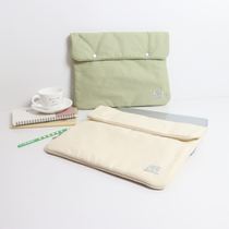 Solid color simple student storage large-capacity canvas computer bag womens 14-inch 13-inch pro411-inch IPAD tablet bag