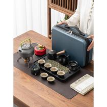 High-end Maoan outdoor water-burning kung fu tea set for tea making travel portable car-mounted outdoor camping with kettle