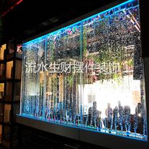 Customized large screen bubble wall water curtain fish tank decoration entrance partition creative water feature wine cabinet water curtain new product