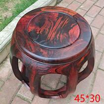 Mahogany drum stool Laos scarlet rosewood mortise and tenon structure drum pier Cochin cochin cocobolo piano table stool mahogany furniture
