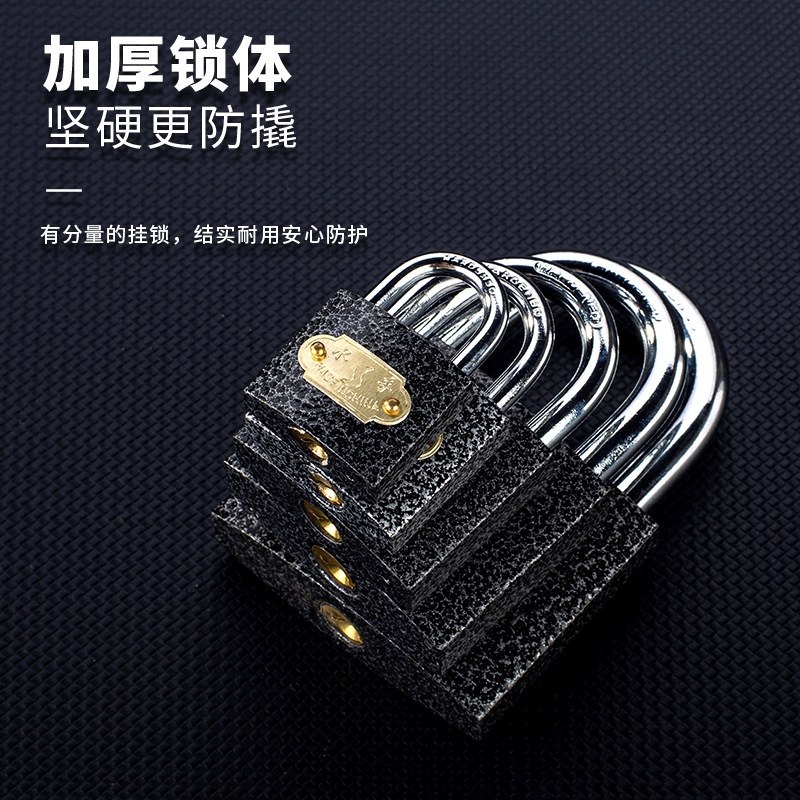 Pure Copper Core Universal Padlock, Power Padlock, Concentric Lock, Motor Box Cabinet Universal Lock, Warehouse Property School Escape Window