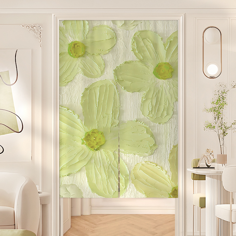 French-Style Cream-Colored Door Curtain Partition Curtain for Bedroom, Home Half-Curtain, Kitchen, Bathroom Blocking Curtain, Fabric Hanging Curtain French-Style Cream-Colored Door Curtain Partition Curtain for Bedroom, Home Half-Curtain, Kitchen, Bathroom Blocking Curtain, Fabric Hanging Curtain