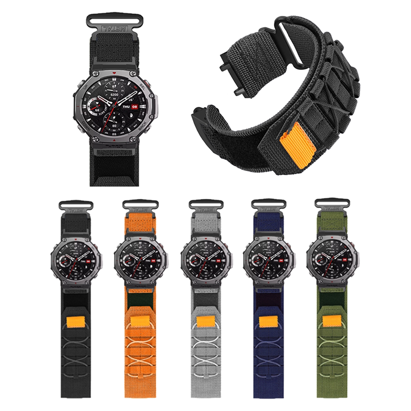 Suitable for Huami Amazfit T-Rex 3/3 Pro Watch Strap Nylon Velcro Strap Huami Amazfit T-Rex 2 Smart Sports Watch Strap T-Rex Ultra Watch Strap Tyrannosaurus Wrist Strap Suitable for Huami Amazfit T-Rex 3/3 Pro Watch Strap Nylon Velcro Strap Huami Amazfit T-Rex 2 Smart Sports Watch Strap T-Rex Ultra Watch Strap Tyrannosaurus Wrist Strap