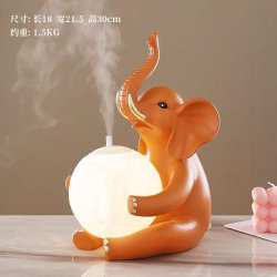 Direct selling new product/elephant decoration desktop small q-shaped air humidifier home decoration girls room night light