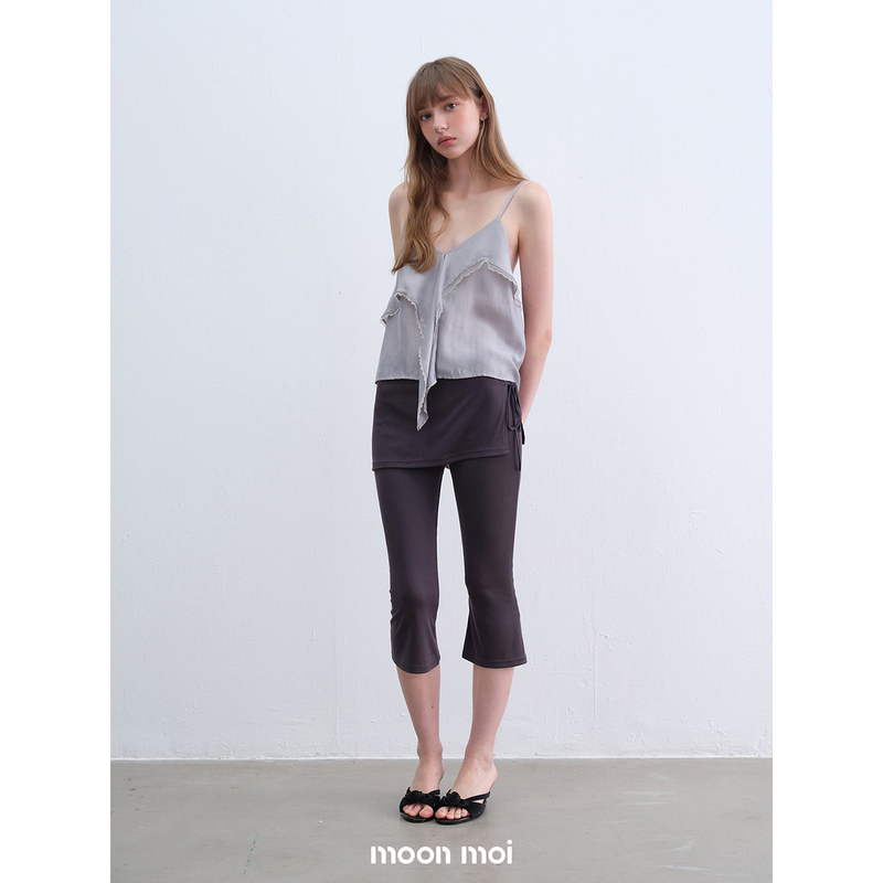 Moonmoi / Air - 90S Club Modal Cover Skirt Capri Pants