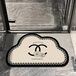 Tweed Style diatom mud bathroom floor mat bathroom door Fancy thickened absorbent mat Non Slip toilet carpet