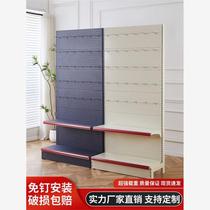 Perforated board shelf perforated board mobile phone case hook display shelf fishing gear trinkets socks hardware tool storage rack