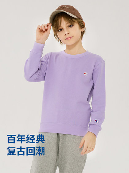 Champion冠军男女大小童装25春季新款圆领卫衣外套