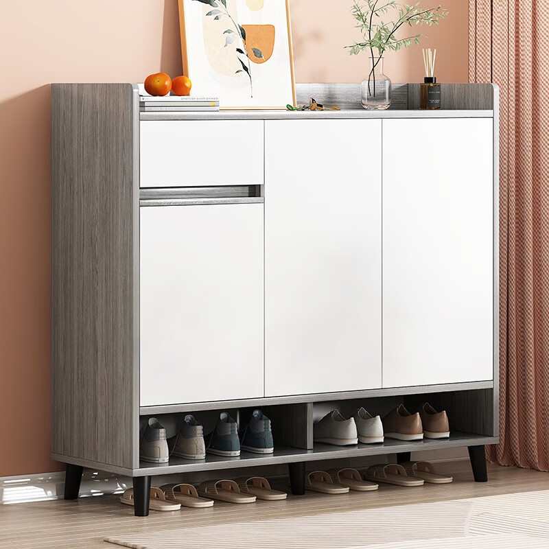 Simple shoe cabinet doorway Home modern minimalist large capacity integrated shoe cabinet close to wall 2023 new 1853-Taobao