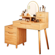 Makeup table dresser Bedroom minimalist modern small family light lavish with side cabinet telescopic bed head cabinet 1853