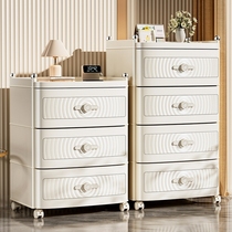 Japan imported MUJIE drawer-type storage cabinet locker bedroom plastic bedside table living room toy snack cabinet