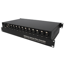 Songlu 12 Way DMX512 optical transmitter and receiver Cannon XLR port rack fiber transceiver light control protocol control lift data transfer optical fiber extender single fiber 20 km SC FC ST