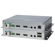Conglu multifunctional HDMI optical transceiver USB keyboard and mouse high-definition audio and video loop-out KVM two-way audio RS232 data support DVI to fiber optic extender 1080P6