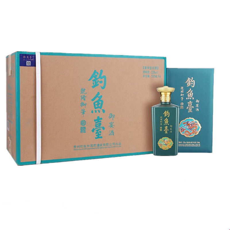 钓鱼台御宴酒53度500ml装酱香型白酒粮食酒收藏送礼商务酒评价- 淘宝网
