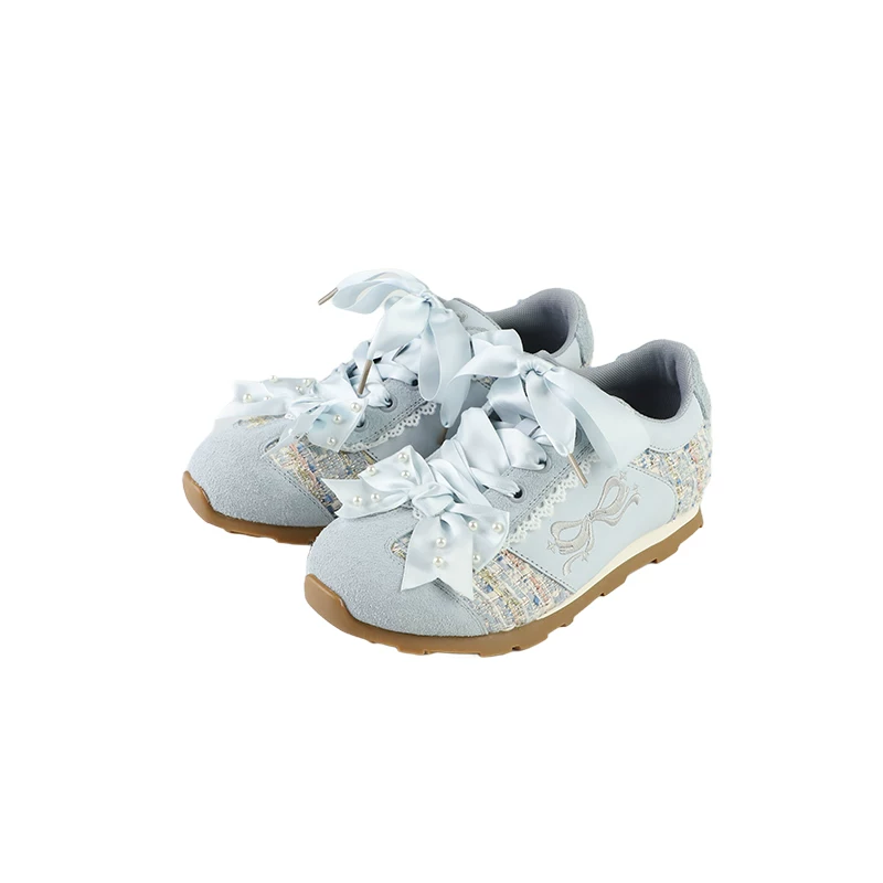 [Готовый запас] Ботинки для бега Pearl Angel Sheep Sports Moral Training Shoes Lo Running Girls Sports Shoes Ballet Leather