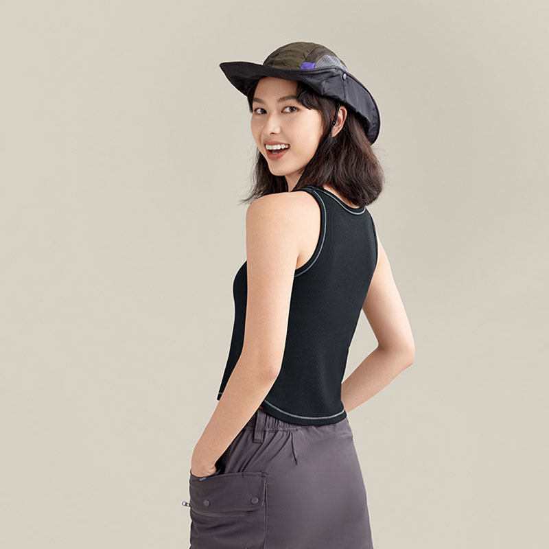 Banana down vest woman spring autumn outside wearing warm with chest cushion sleeveless movement Nehitch bottom bra integrated harness underwear-Taobao