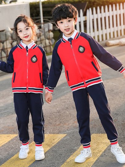 幼儿园园服春秋款套装英伦风小学生运动班服儿童校服秋季表演服