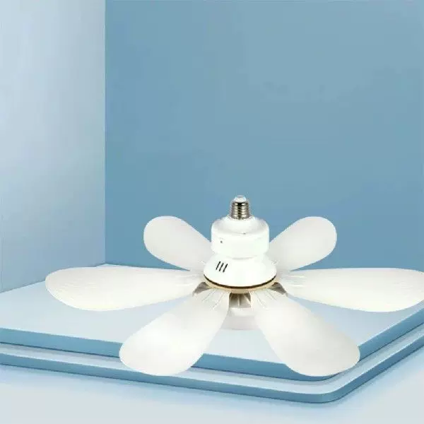 Indoor Ceiling Fan with Light 3000-6500K LED Socket Fan