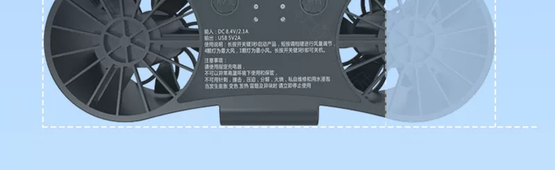 Quạt đeo thắt lưng đi động cho người làm việc ngoài trời quạt làm mát gắn eo siêu nhỏ mới tuổi thọ pin siêu dài