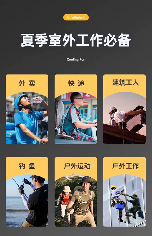 Công trường xây dựng ngoài trời Quạt gắn thắt lưng, cửa thoát khí đôi di động công suất cao 2024, máy làm lạnh mới có thể sạc lại, máy điều hòa không khí nhỏ có thể đeo ở thắt lưng cho công việc có gió lớn, tạo tác làm mát mùa hè quạt điều hòa gắn áo
