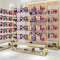 Slippers shelf display rack shoes socks childrens clothing hanging rack supermarket shoe rack commercial rack underwear bra multi-layer cabinet