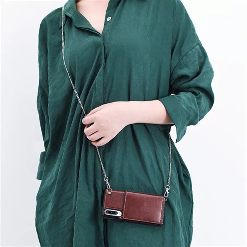 Wallet Phone Case With Strap for Samsung Galaxy S9 S10E S20