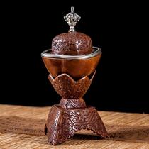 Tantra Buddhist ornaments pure copper carved Toba copper Buddha ornaments indoor Buddha offering cup pure copper Toba