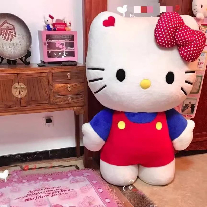 Japanese Authentic Cute Hello Kitty Plush Toy, Extra-Large Stuffed Animal, Kitty Cat Pillow, Qixi Birthday Gift