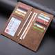 Short card bag minimalist men's wallet young men's Japanese canvas long men's ultra-thin niche wallet men's money clip