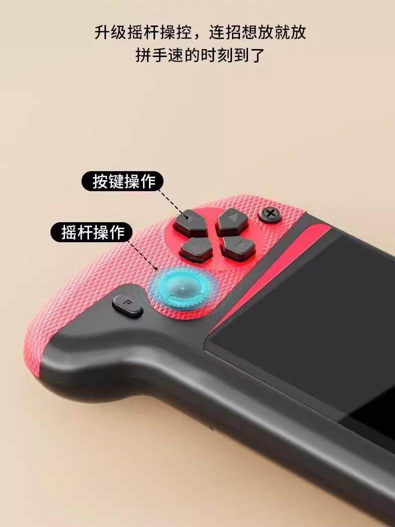 New Joystick Handheld Game Console 500 Games Classic Nostalgic Large Screen Kidsren's Double Rechargeable Game Console