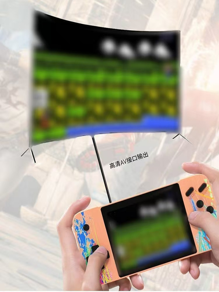 New G3 Handheld Game Console 800 Nostalgic Classic Kidsren's Double Charging Retro Popular Horizontal Game Console