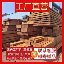 Pineapple lattice antiseptic wood handrails wooden floors outdoor courtyard terrace fences wooden slats logs wooden square columns