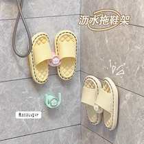 New wind rabbit rack bathroom punch-free drain hook wall-mounted bathroom slipper storage rack bracket hook