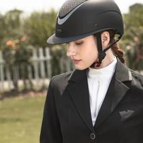 RIF Childrens Adult Sports Equestrian Helmet Riding Diamond Star and Moon Knight Bright Diamond Equestrian Obstacle Helmet
