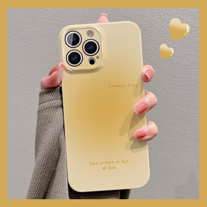 Yellow Gradient English Design Suitable for iPhone 17 Phone Case 16 Pro Max New Model 14 Plus/15 Apple 12 Full Coverage Xr Shockproof 8 Niche 13 Mini Trendy 7 Film XS Max Creative Se Yellow Gradient English Design Suitable for iPhone 17 Phone Case 16 Pro Max New Model 14 Plus/15 Apple 12 Full Coverage Xr Shockproof 8 Niche 13 Mini Trendy 7 Film XS Max Creative Se