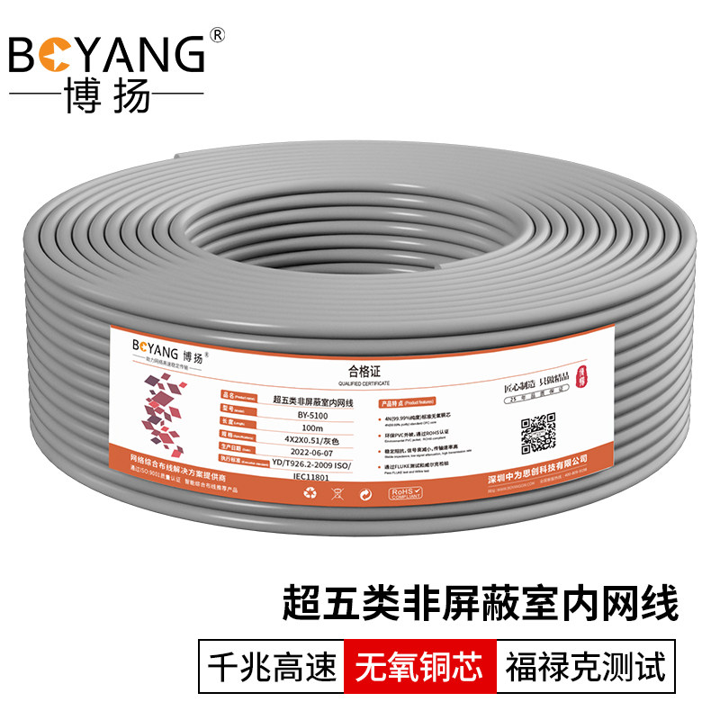 网线选购不再难，博扬超五类网线带你飞 💯⚡-综合布线-淘宝好物网