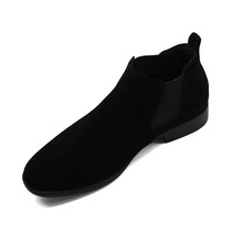 2022 Spring New Genuine Leather Soft-soled Frosted Leather Shoes Mens Fashion High Top Plus Velvet Warm Casual Shoes Suede Trendy Shoes