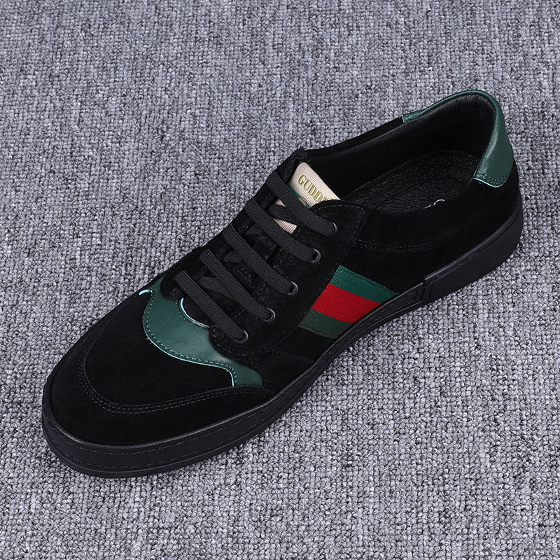 European station men's shoes 2022 new trend retro old small dirty shoes men's frosted casual shoes all-match leather sneakers