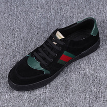 European station mens shoes 2022 new trend retro old small dirty shoes mens frosted casual shoes all-match leather sneakers