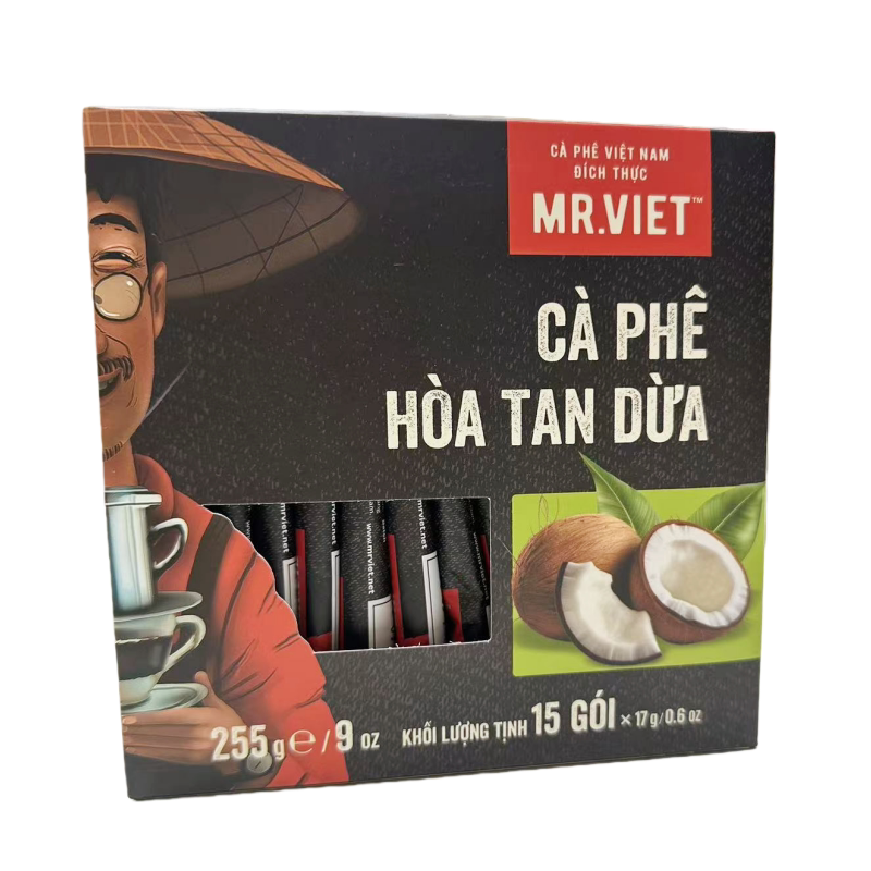 Mr. Vietnam Coffee Mr.Viet Instant Coffee American Black Coffee 4-in-1 Cappuccino Coconut Coffee Mr. Vietnam Coffee Mr.Viet Instant Coffee American Black Coffee 4-in-1 Cappuccino Coconut Coffee