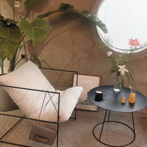 Industrial style cafe milk tea shop sofa table and chair combination clothing store ins internet celebrity small sofa hotel leisure chair