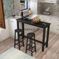 Wall bar table home living room partition balcony bar milk tea shop high table and chair combination long table narrow table