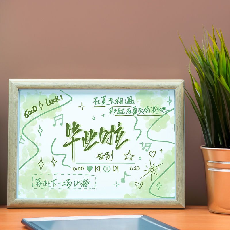 Graduation Commemorative Gifts for Classmates and Teachers, Ornaments, Photo Frames, Creative Hand-Painted Commemorative Teacher Gifts, Study Room Picture Frames
