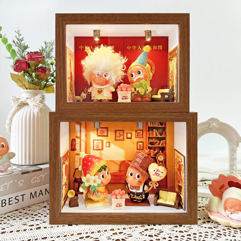 Star People's Heart-Pounding Marriage Certificate Blind Box Storage Photo Frame Decoration Couple Gift Elderly Couple Display Box
