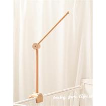 Wooden rotating arch crib hanging bed bell bracket mosquito net pendant baby bed accessories newborn comfort bed bell