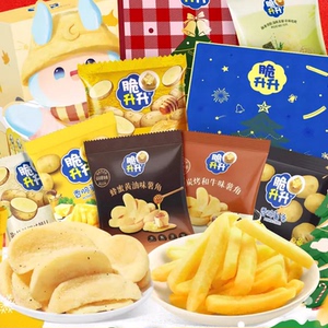 脆升升薯条20g*20包蜂蜜黄油原切香脆脆生生休闲网红办公休闲零食